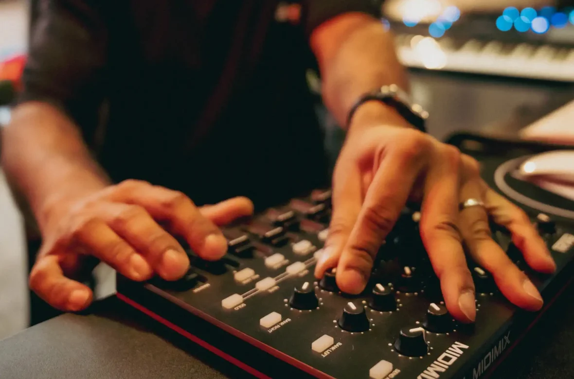 Mixing desk at That Studio Dubai